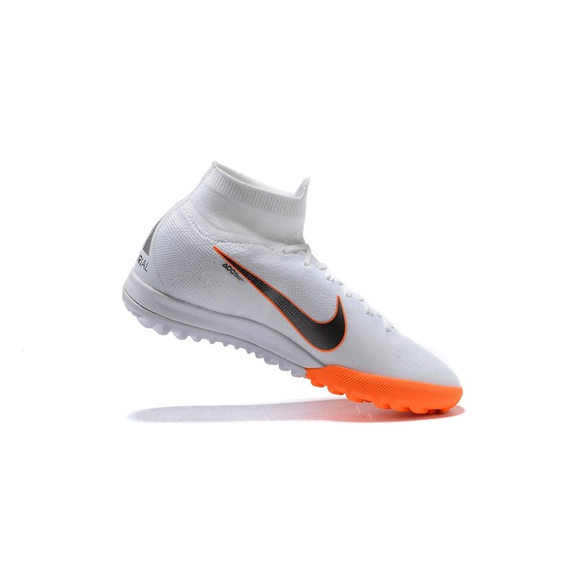 Pánské Nike Mercurial SuperflyX VI Elite TF Bílý oranžový Černá